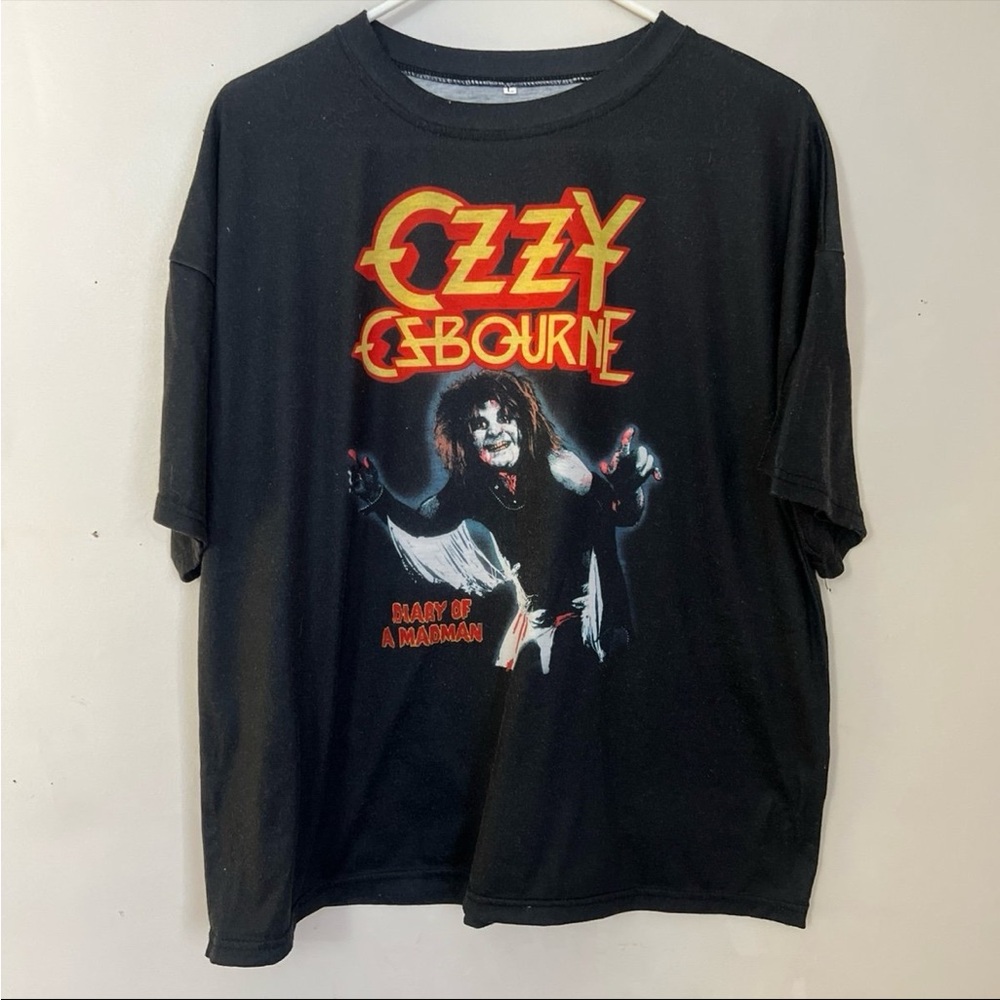 Black Ozzy Osbourne Graphic T-Shirt
